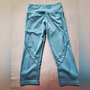 Green, Capri Length Casual/Work Out Leggings